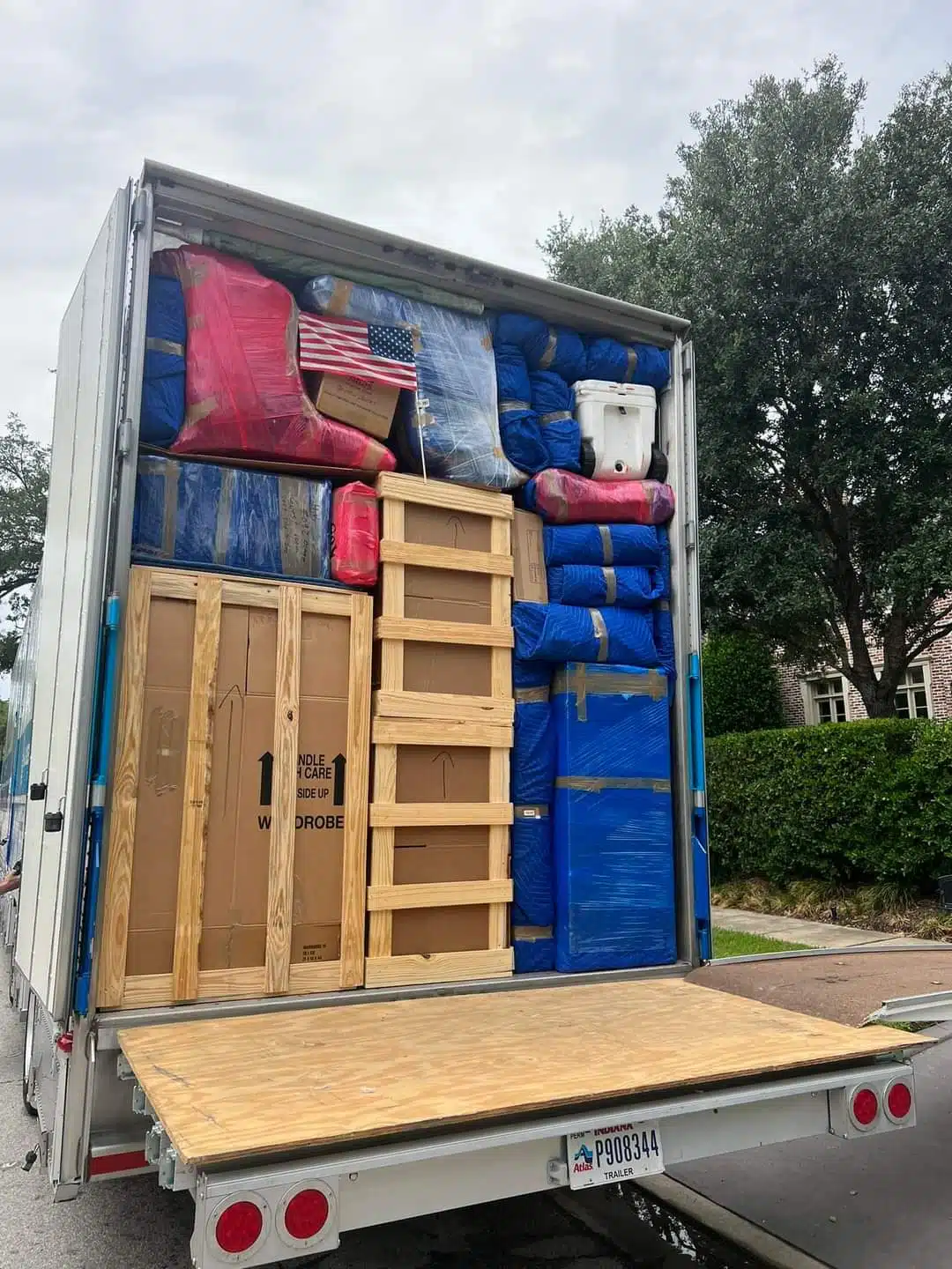 Neptune Beach 10 Moving truck filled with packed and padded items. moving company in Neptune Beach