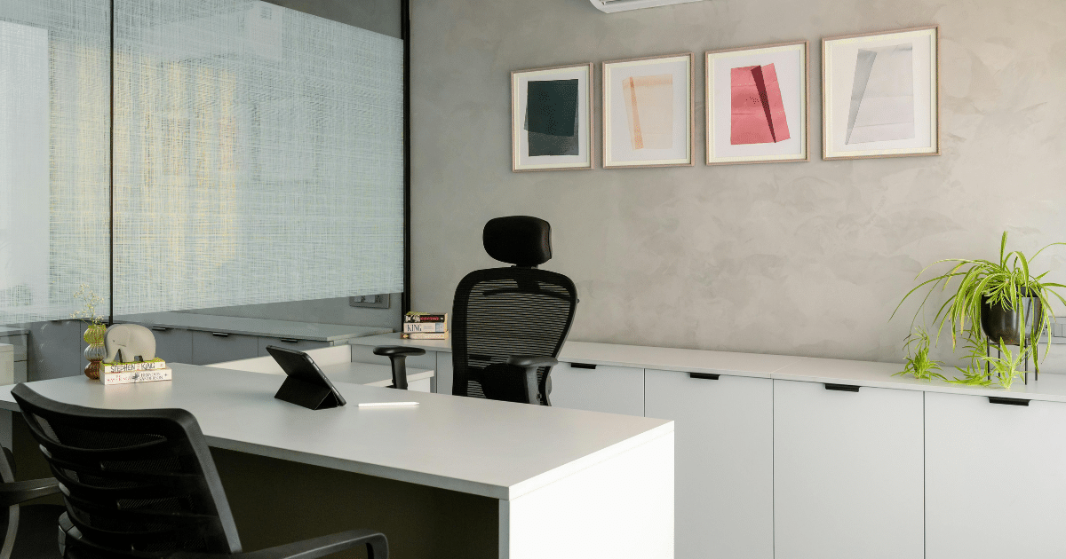 office after a professional moving services